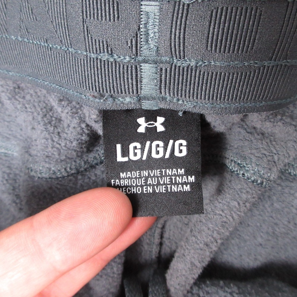 Under Armour Sweatpants Mens Large Gray Fleece Comfort Casual Activewear Walking - Picture 9 of 13